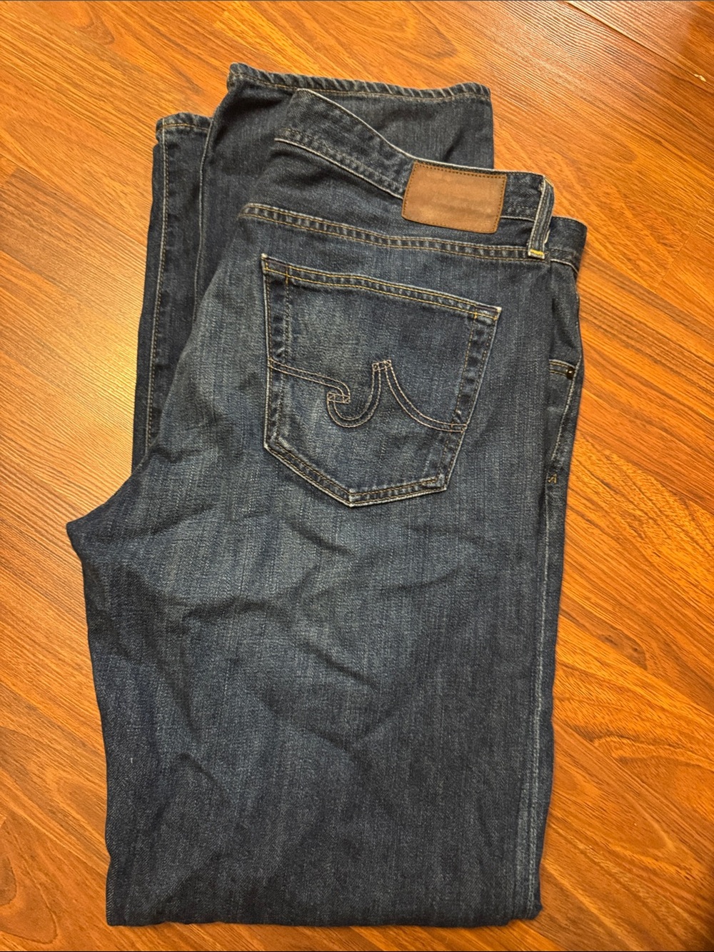 Ag Adriano Goldschmied Men's Indigo Straight Jeans